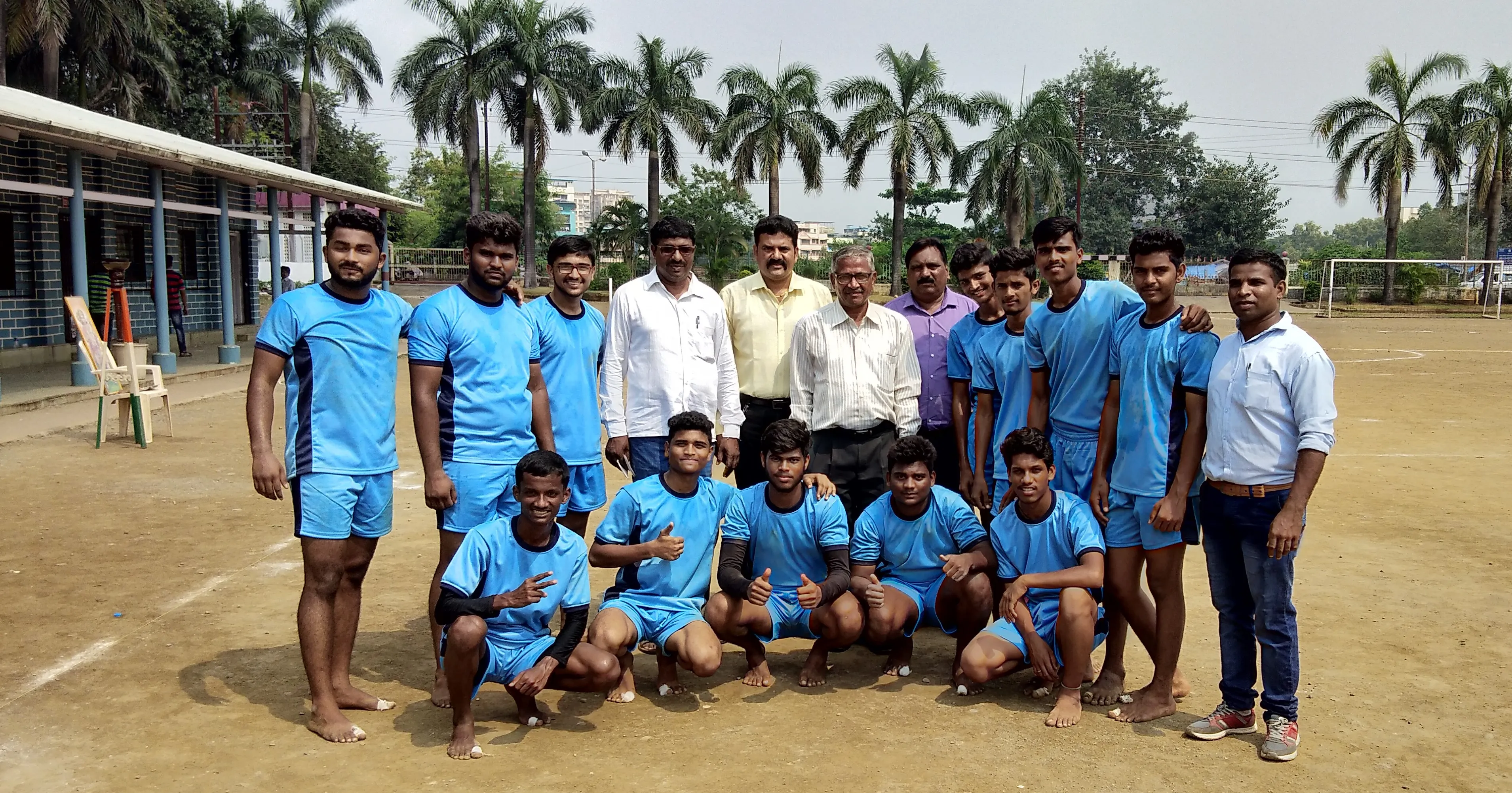 Intercollegiate Handboll TKabbadi Winner Team 2017-18